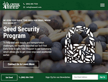 Tablet Screenshot of lacrosseseed.com